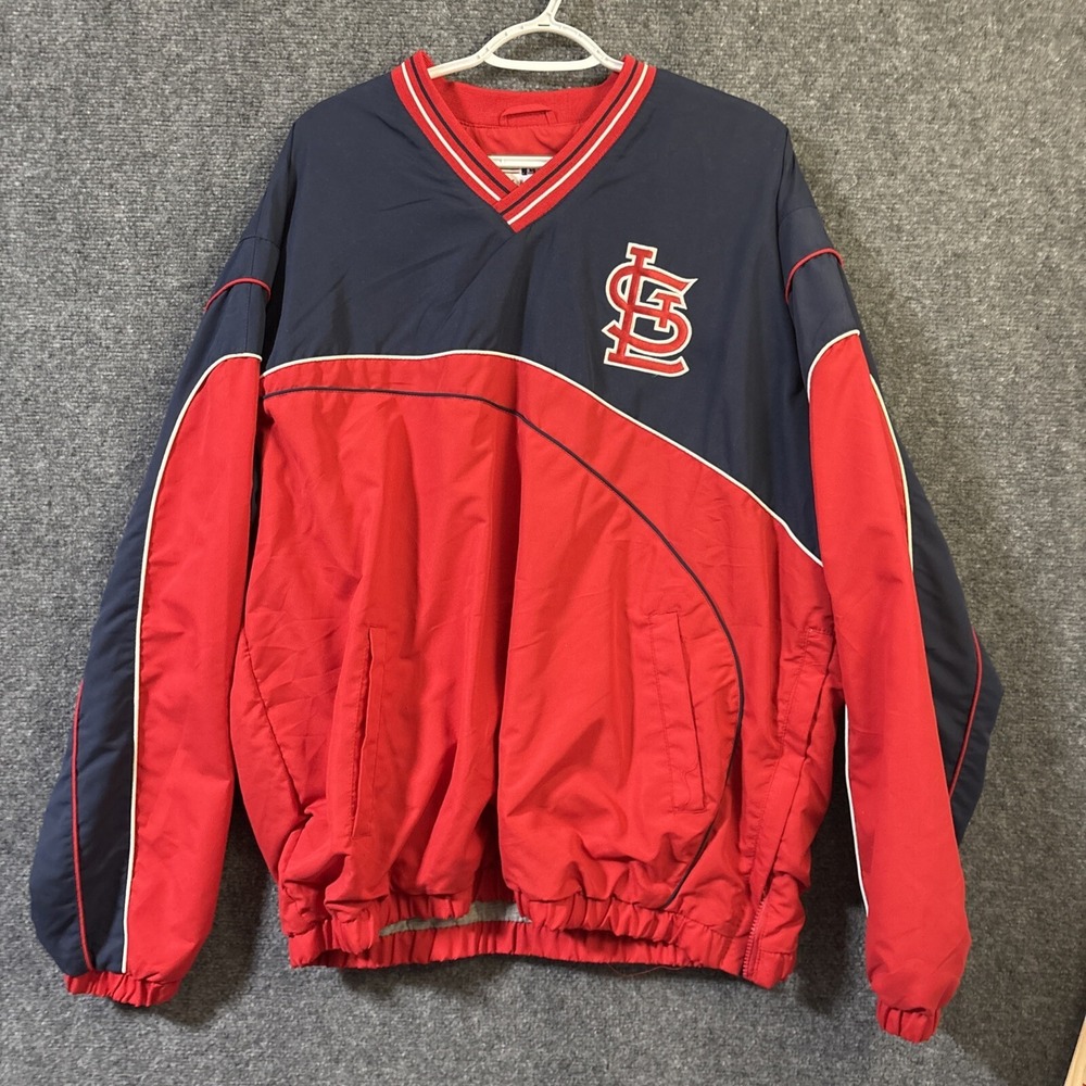 St. Louis Cardinals Genuine Merchandise‎ MLB Pullover Windbreaker Jacket Size XL
